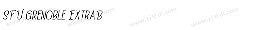 SFU Grenoble ExtraB字体转换